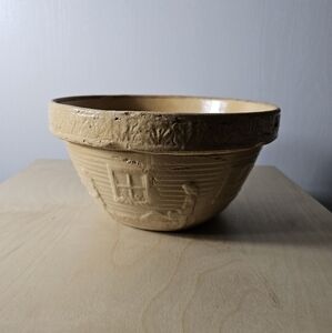 Robinson-Ransbottom Pottery-RRP Co Mixing Bowl Girl Wattering Can